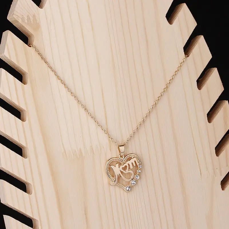 MOM Love Hollow Alloy Necklace