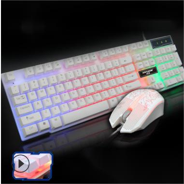 USB Keyboard and Mouse Game Kit with LED Lighting