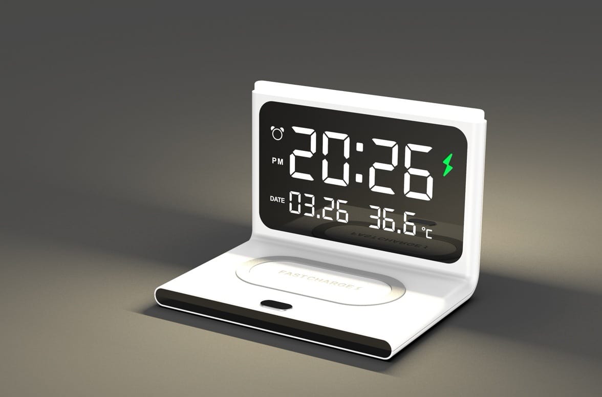 Wireless Charger Multi-functional Creative Six-in-one Portable Alarm Clock