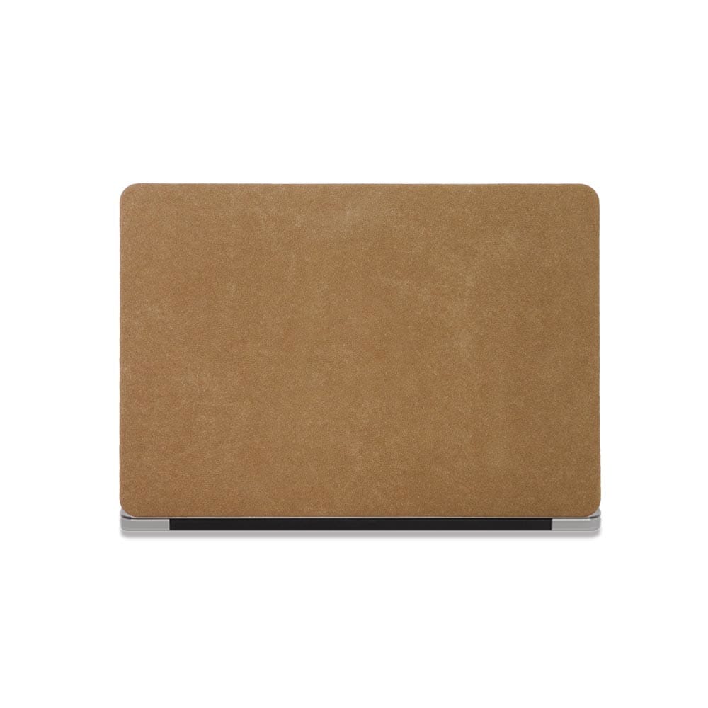 Simple Cocoa Brown Suede Laptop Case