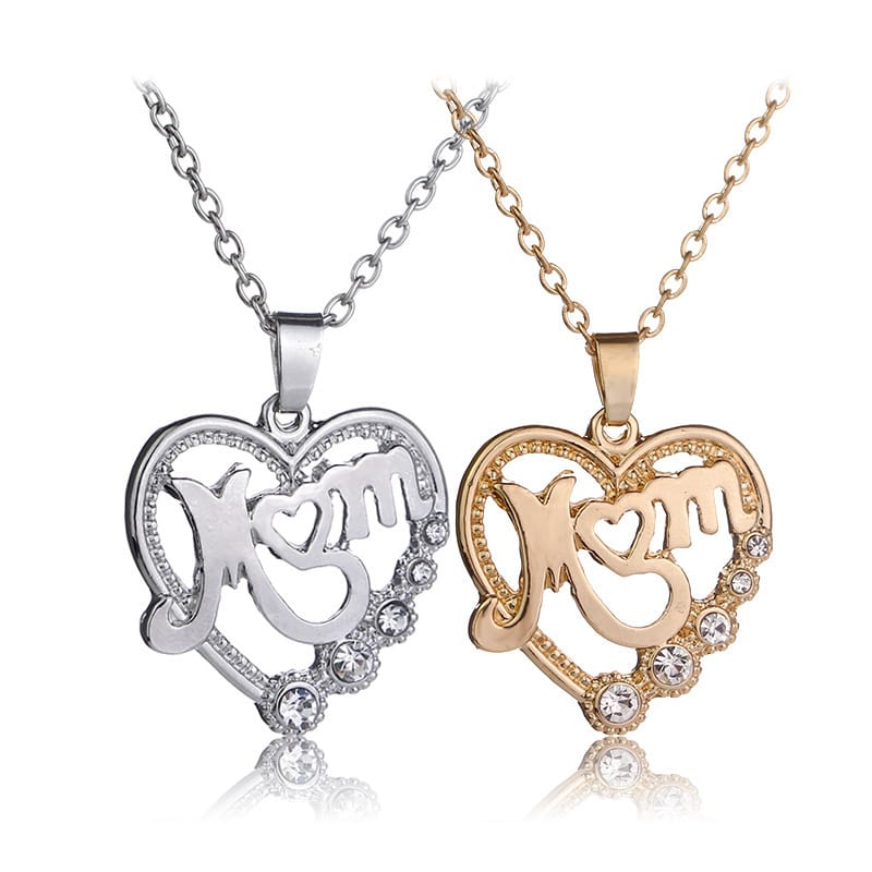 MOM Love Hollow Alloy Necklace