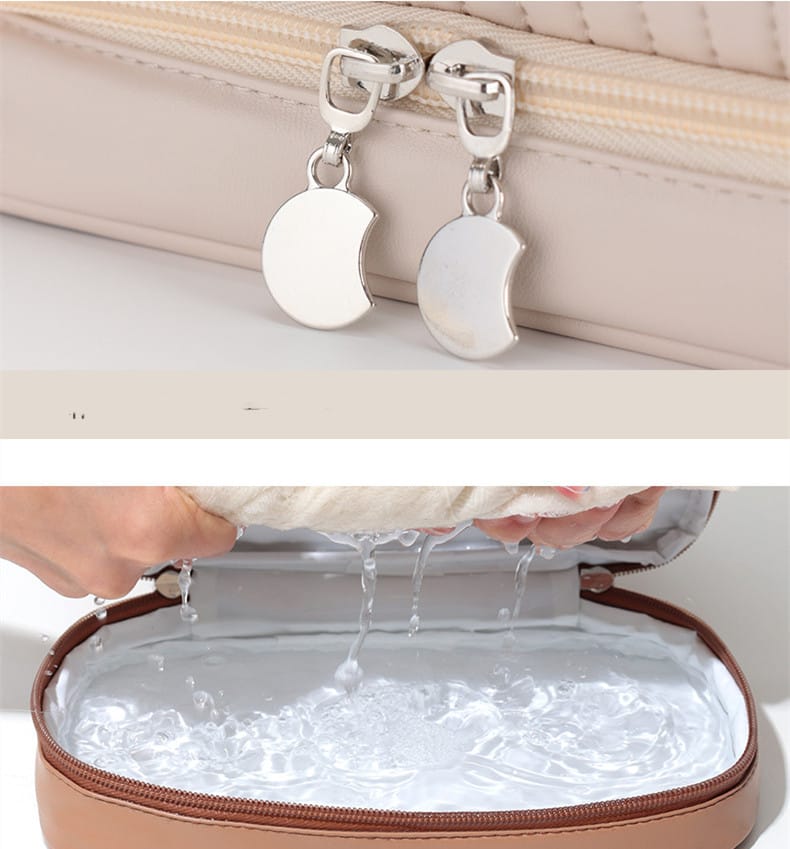 Waterproof PU Toast Makeup Bag