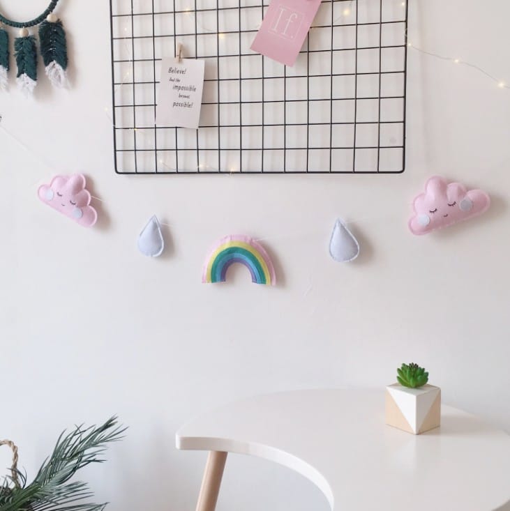 Triangular Wall Decor for Kids