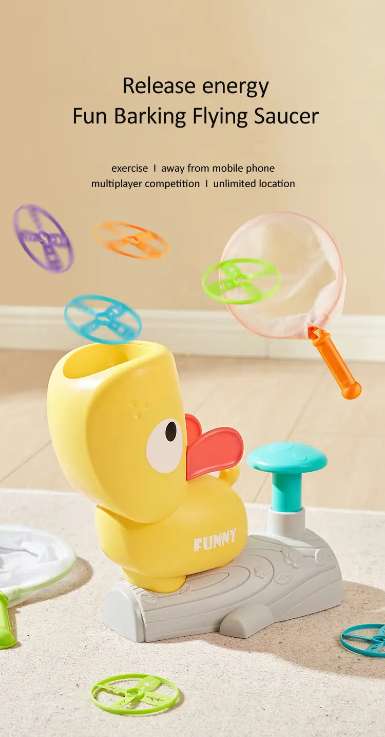 Foot Stepping Ejection Flying Saucer Toy