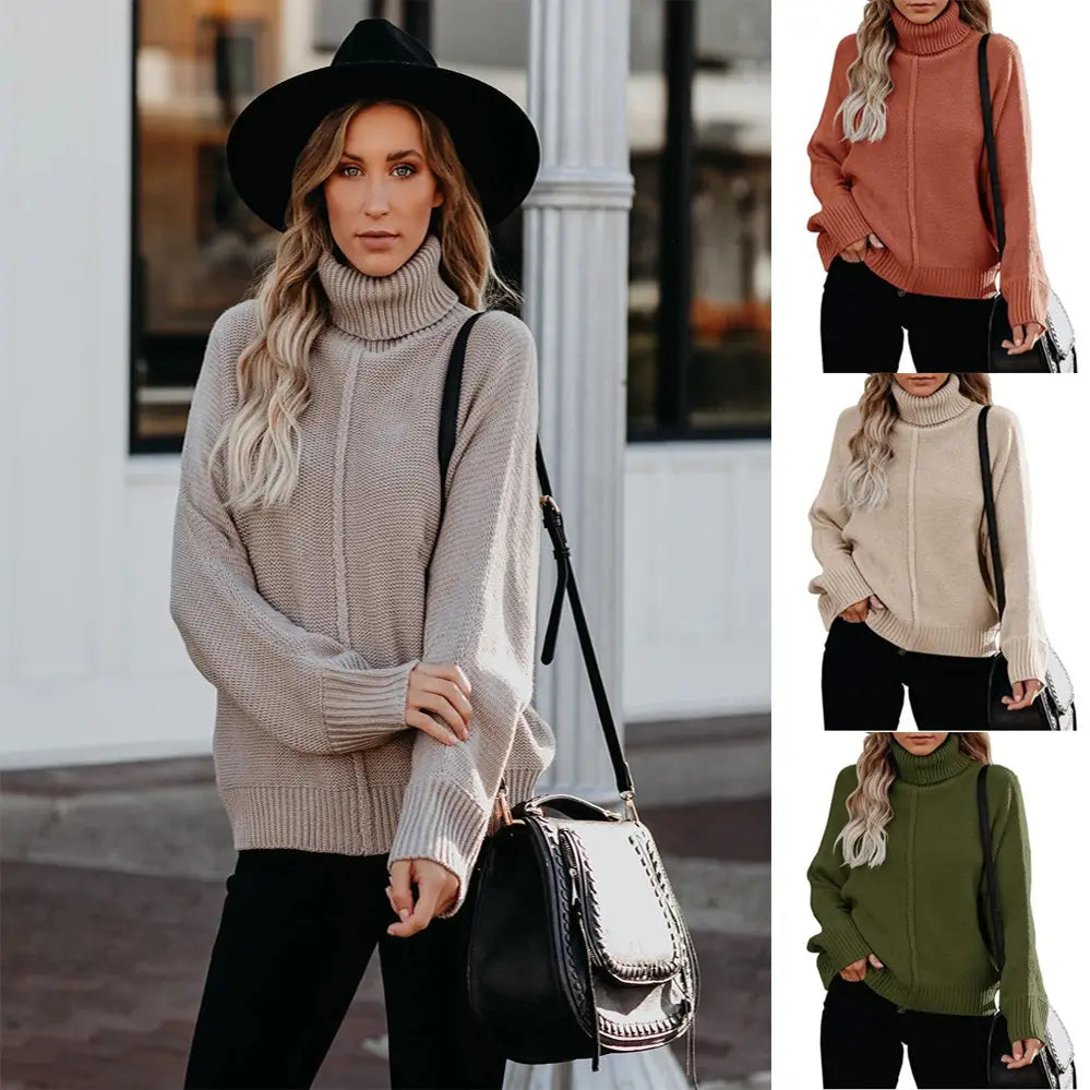 Turtleneck Loose Knit Sweater