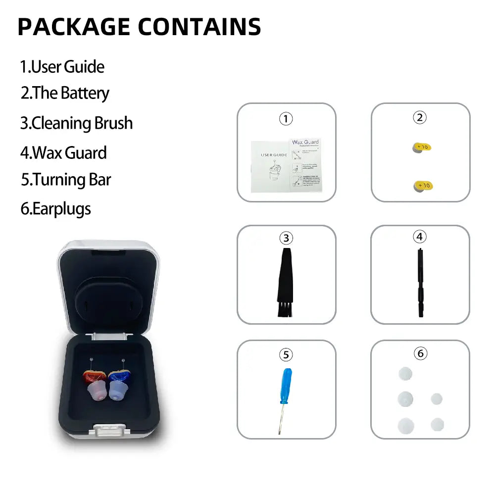 Q10 Wireless Mini Hearing Aid for Elderly - Invisible Sound Amplifier