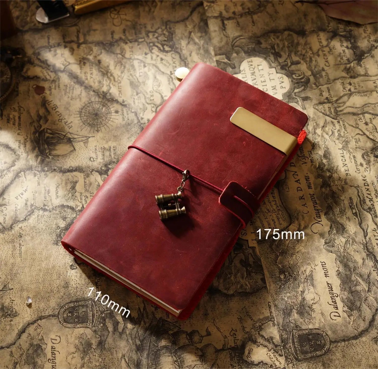 Vintage Cowhide Leather Travel Notebook