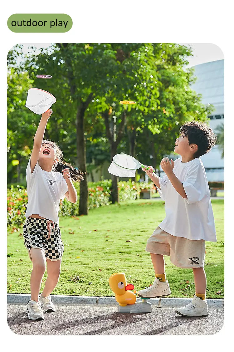 Foot Stepping Ejection Flying Saucer Toy