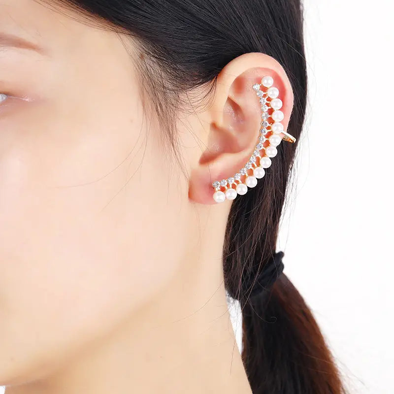Exaggerated Diamond-studded Earrings