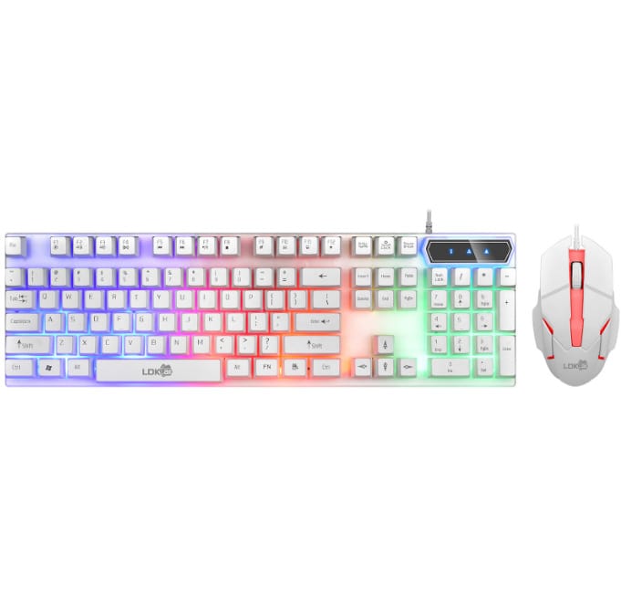 USB Keyboard and Mouse Game Kit with LED Lighting