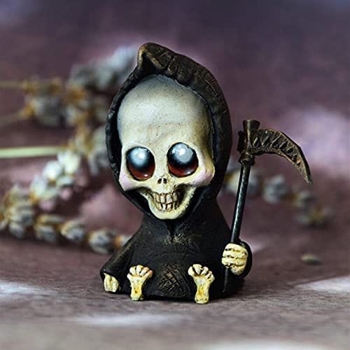 Baby Grim Reaper Ornament Gothic Death Statues Resin Art Craft Decoration Horror