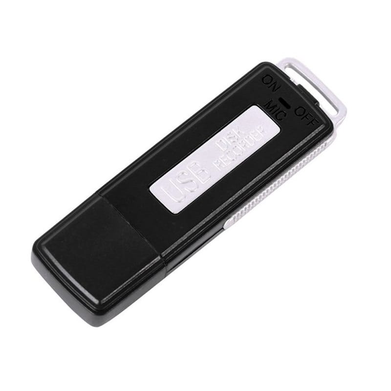 Mini Voice Recorder USB 8GB with Mic, Rechargeable Digital Audio