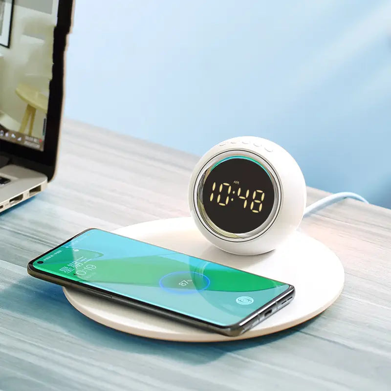 Creative Alarm Clock with Wireless Charging Function