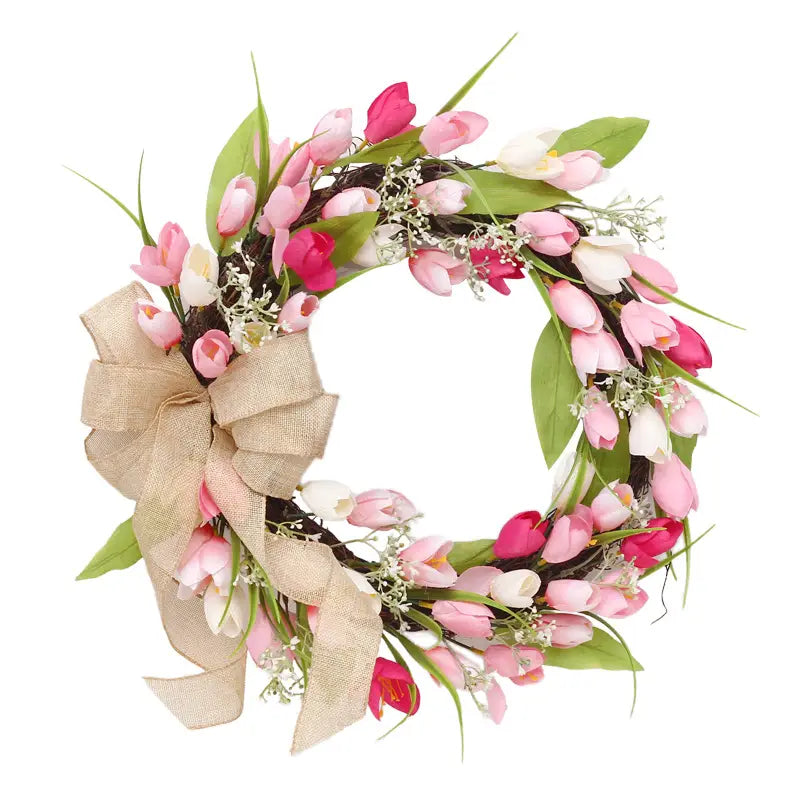 Two Tone Tulip Wreath