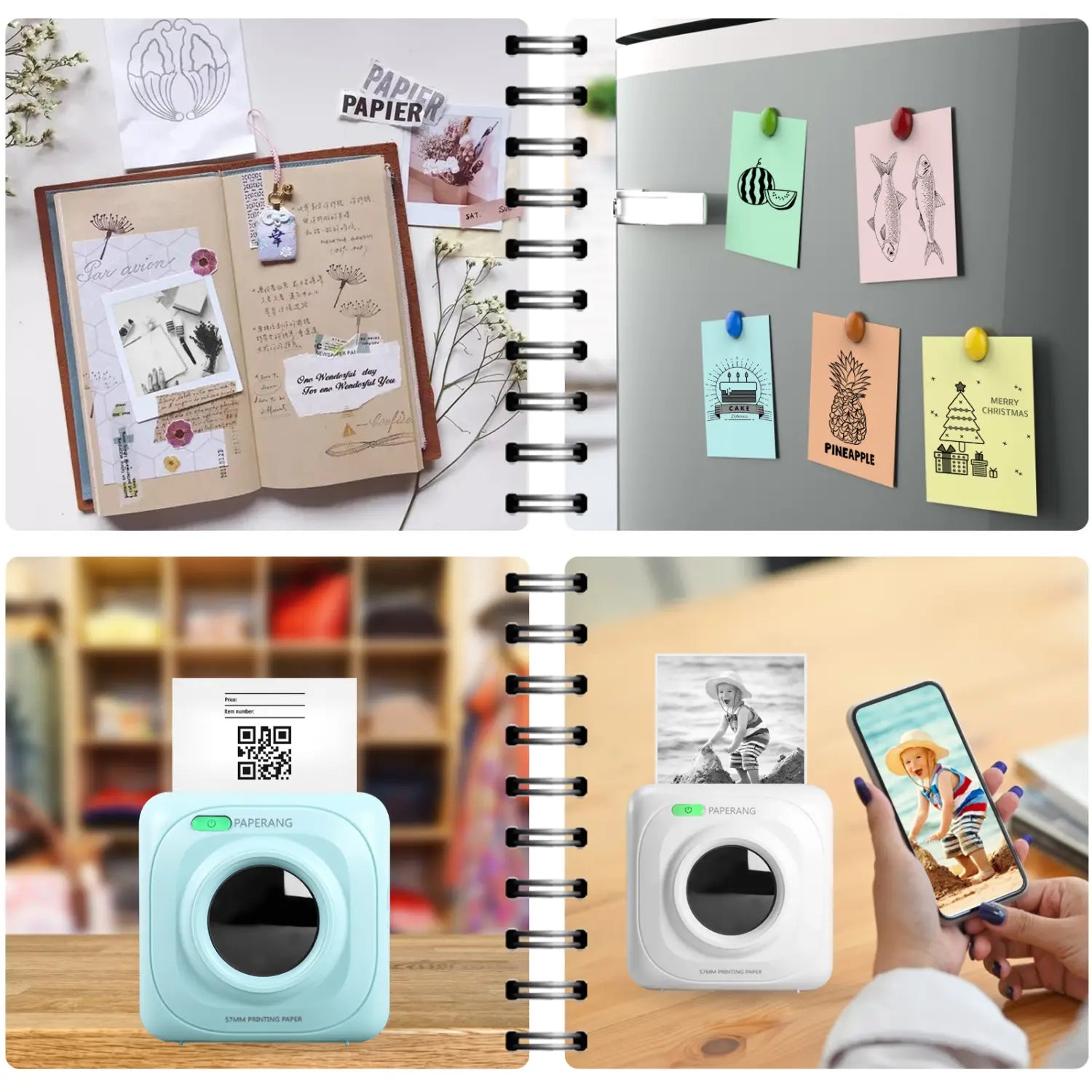 Portable Bluetooth Label Printer for Home and Office