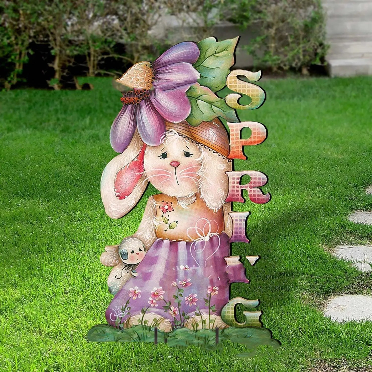 Easter Bunny House Decoration