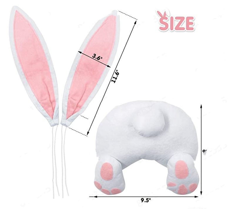 Easter Bunny Faceless Doll Costume