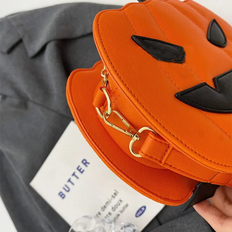 2023 Halloween Bags Funny Pumpkin Cartoon Shoulder Crossbody Bag With Bat