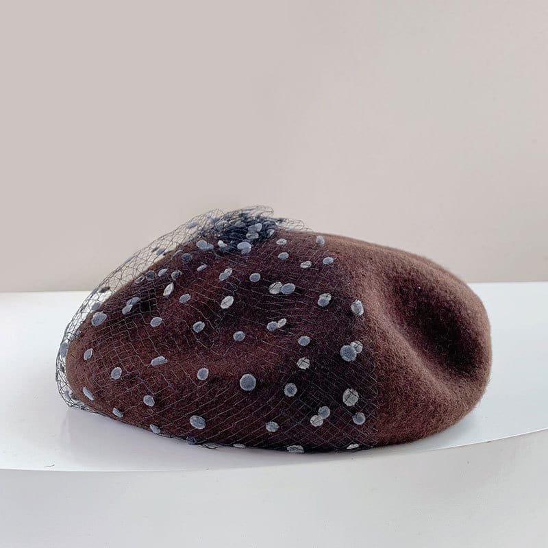 Women?€?s Mesh Wool Beret