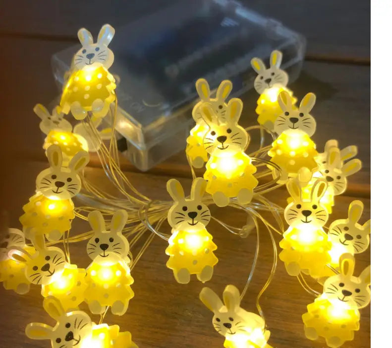 Easter Carrot Bunny Lamp String
