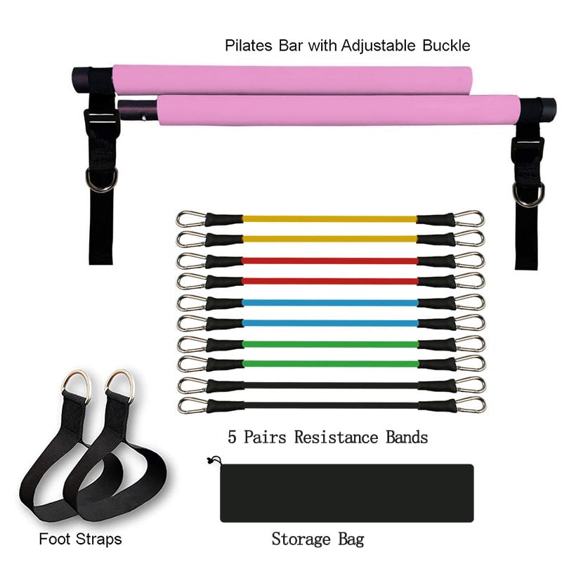 Fitness Yoga Pilates Bar & Resistance Bands