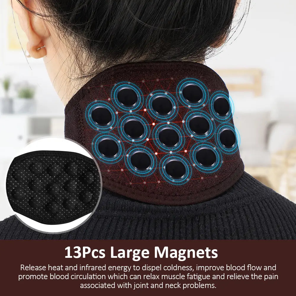 Self-heating Neck Support with Magnet