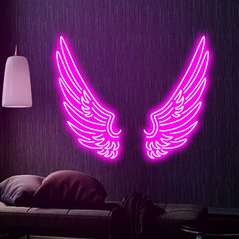 led wings for wall