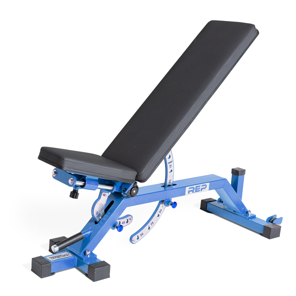 AB-5000 ZeroGap Adjustable Weight Bench - Blue