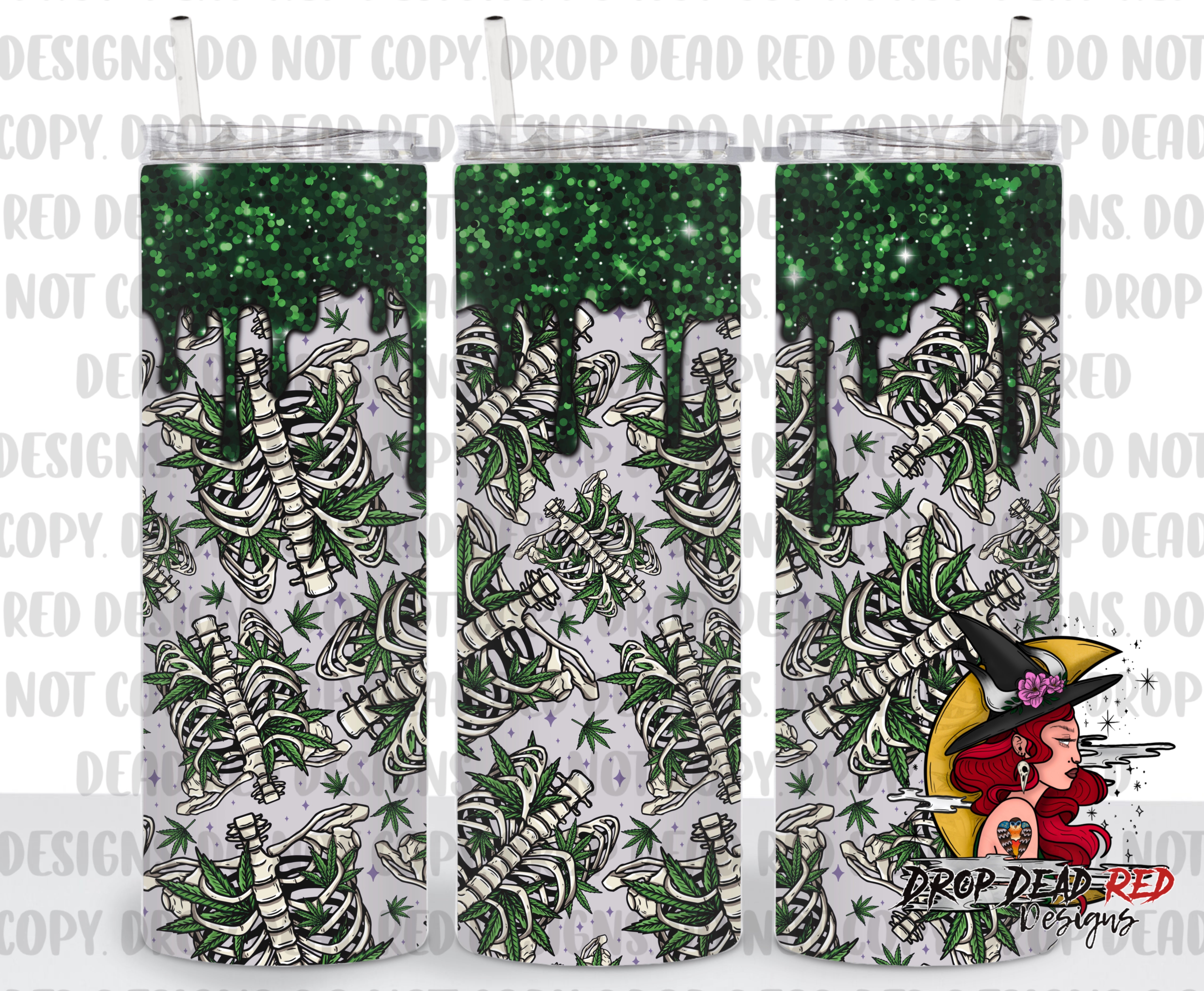 420 Spooky Ribs - Purple - Tumbler Digital File