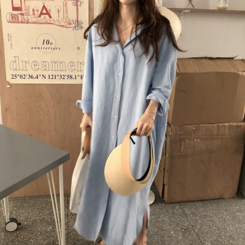 Korean Dress Long Shirt | Korean Style Shop