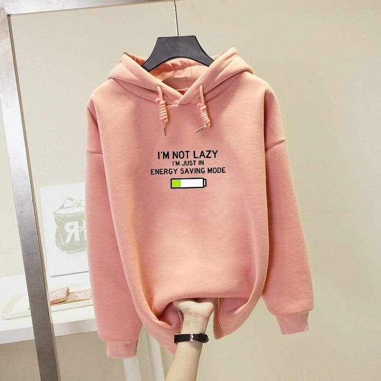 Korean Hoodie Not Lazy | Korean Style Shop