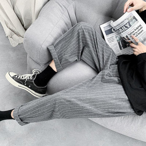 Korean Pants Comfort With Stripes | Korean Style – Korean Style Shop