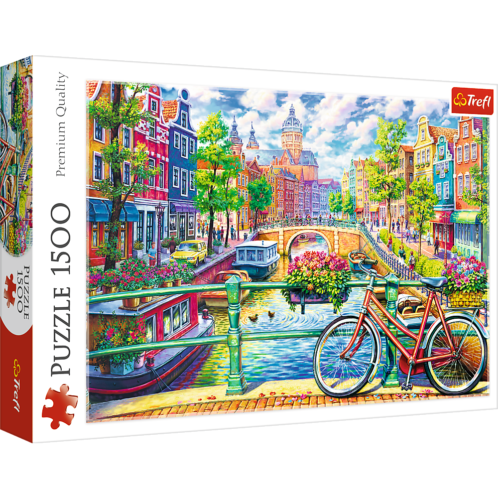 Puzzle 500 pièces Nine street Amsterdam – Pièce rapportée