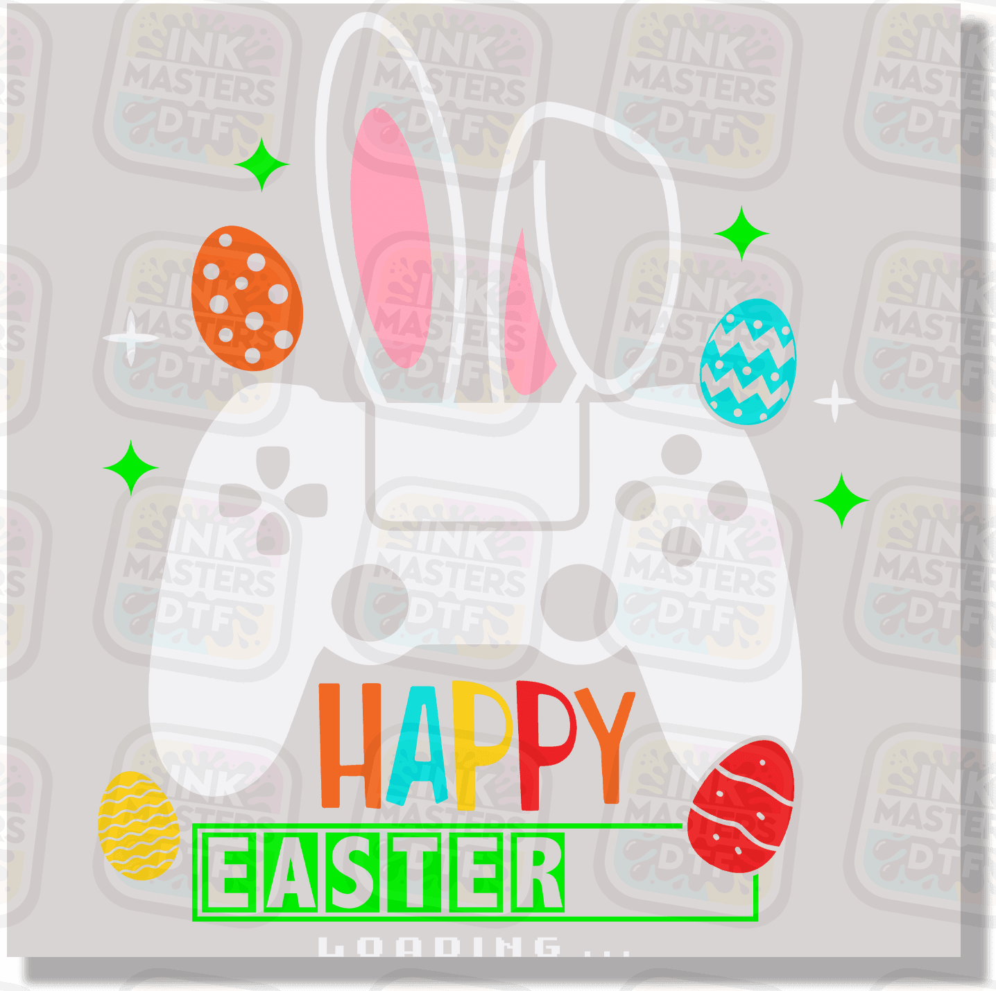 Easter Loading DTF Transfer