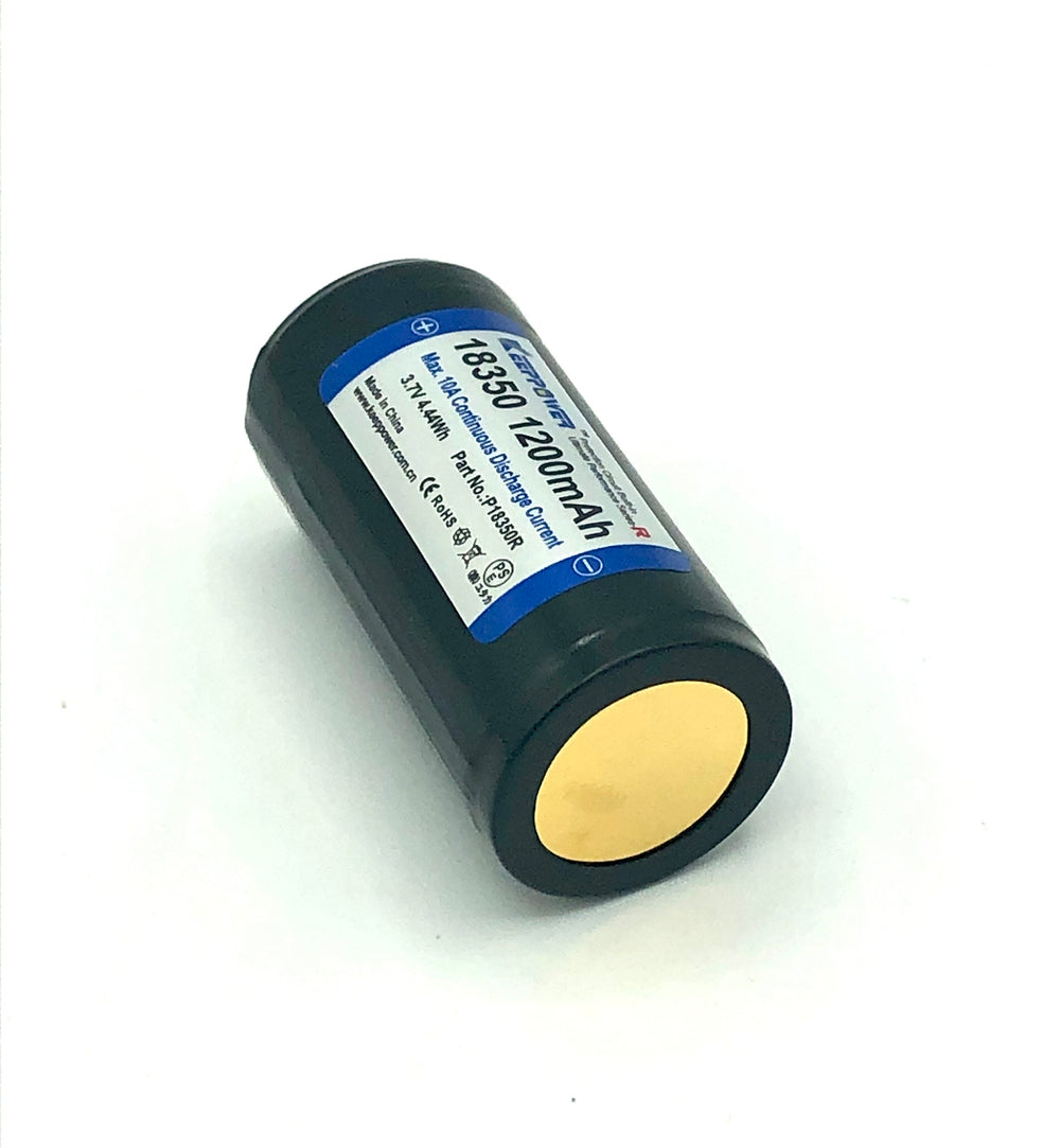 Batterie 18650 Lithium sans protection électronique (pour phare S10, S11,  MP10) - Divepro