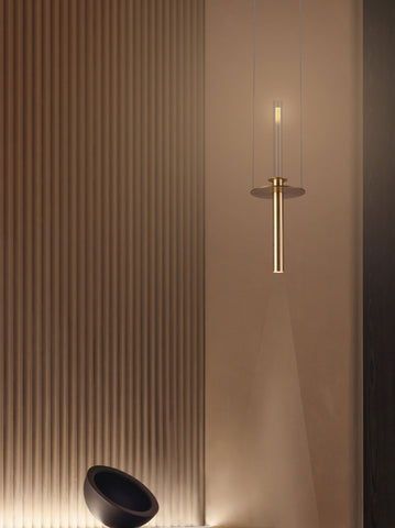 CANDLELIGHT, modern pendant light  by KAIA with glass candle
