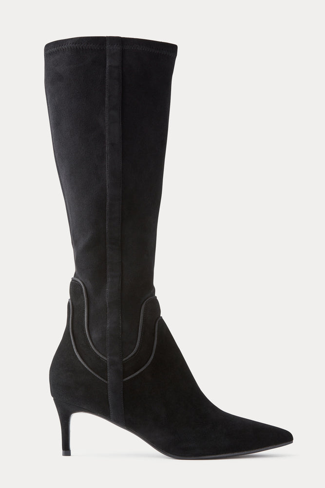 ELEANOR SUEDE BOOT BLACK – TRISH SCULLY