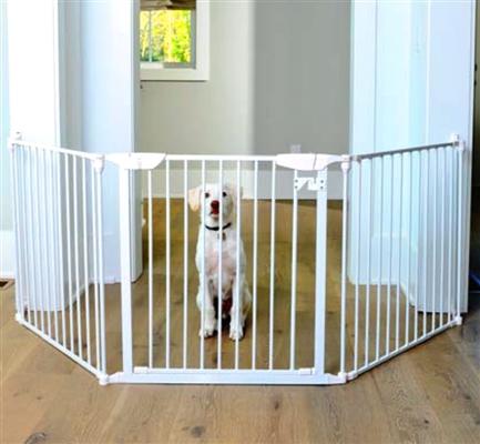 white pet gate
