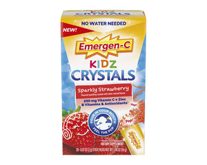 EMERGEN-C KIDZ CRYSTALS SPARKLY STRAWBERRY 28POPS - M-Care Pharmacy 