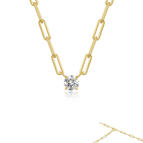 Diamond Toggle Clasp Paperclip Chain Necklace in 14k Yellow Gold - Nelson  Coleman Jewelers