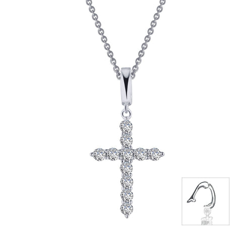 1.87 CTW Cross Pendant Necklace