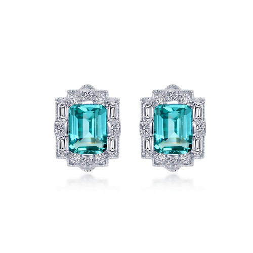 Lafonn 0.5 CTW Solitaire Stud Earrings E0243CLG00, Priddy Jewelers