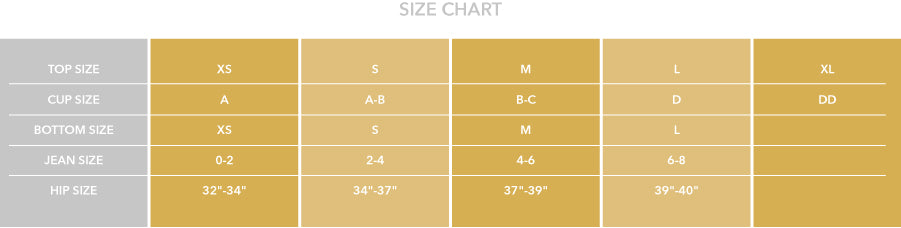 Bikini Sizing Chart – Solkissed