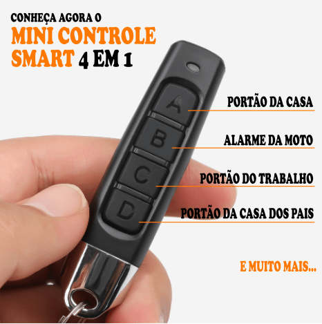 Mini Controle Remoto Universal Clonador 4 em 1