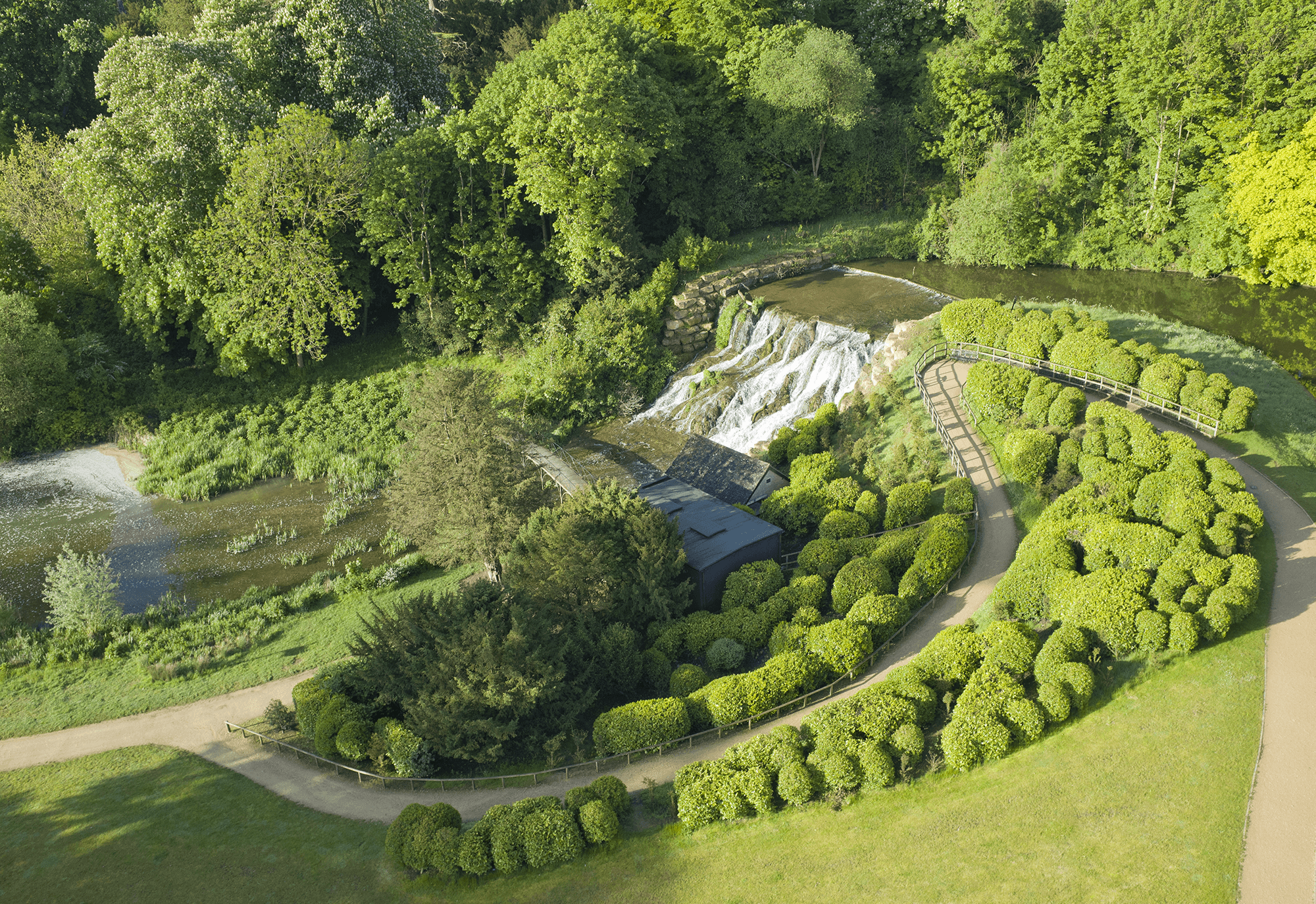 Grand Cascade and Swiss Bridge, Blenheim Palance