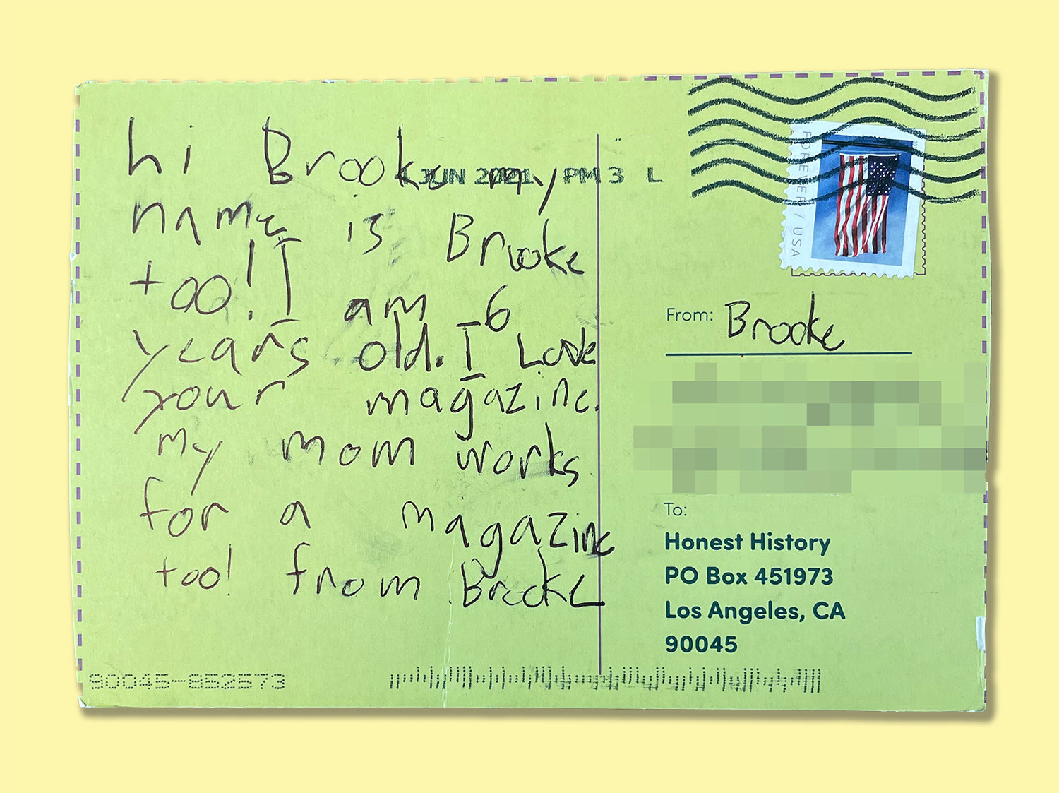 Postcard from Brooke