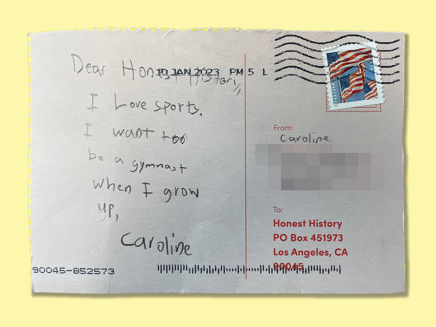 Postcard from Caroline