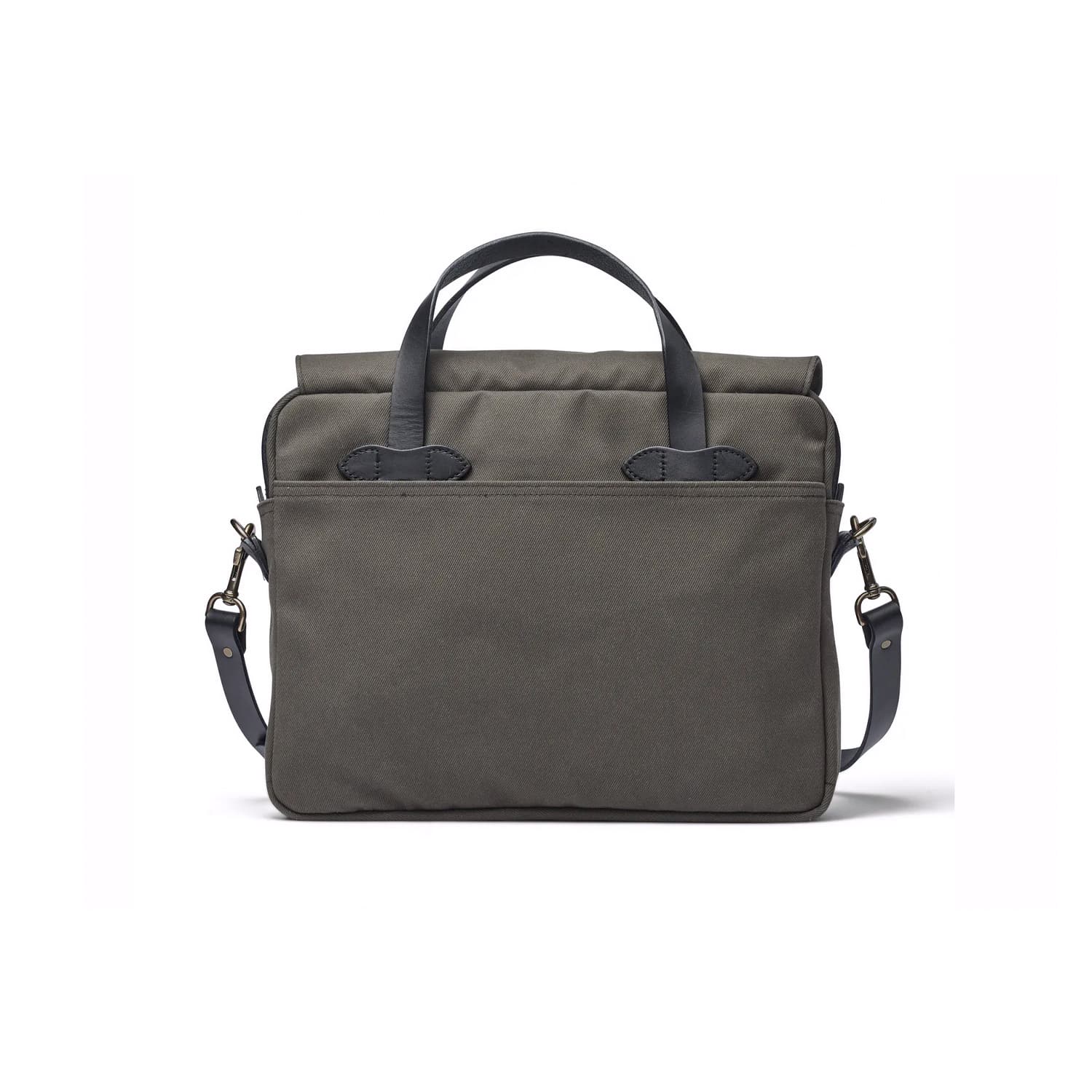 roots leather briefcase