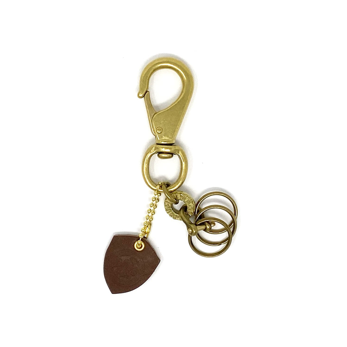 Iron Heart Brass Wallet Chain with Rings and Clip - Mildblend