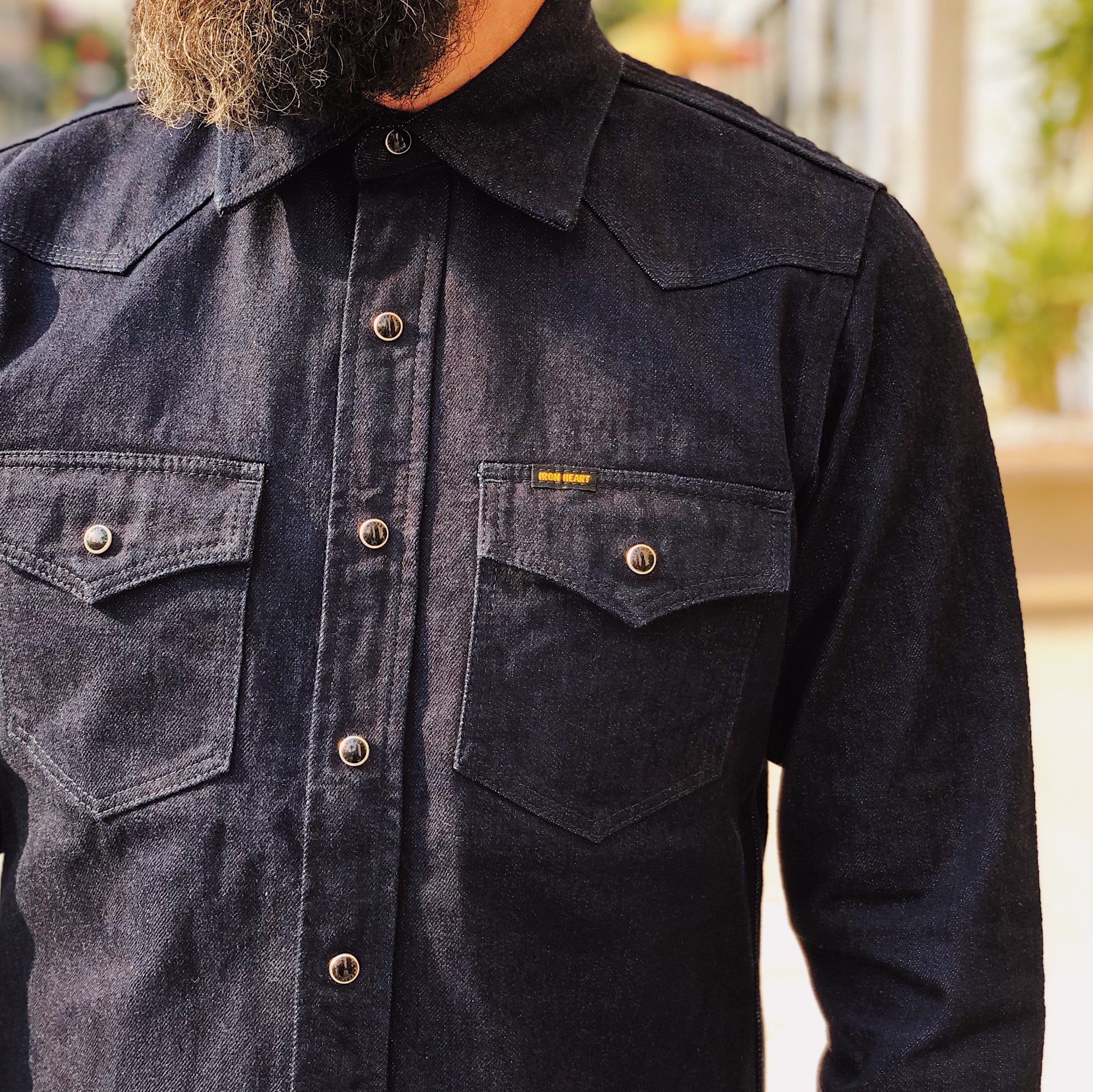 selvedge denim shirt